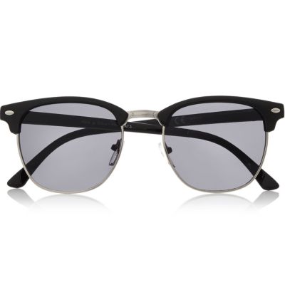 Black flat top sunglasses